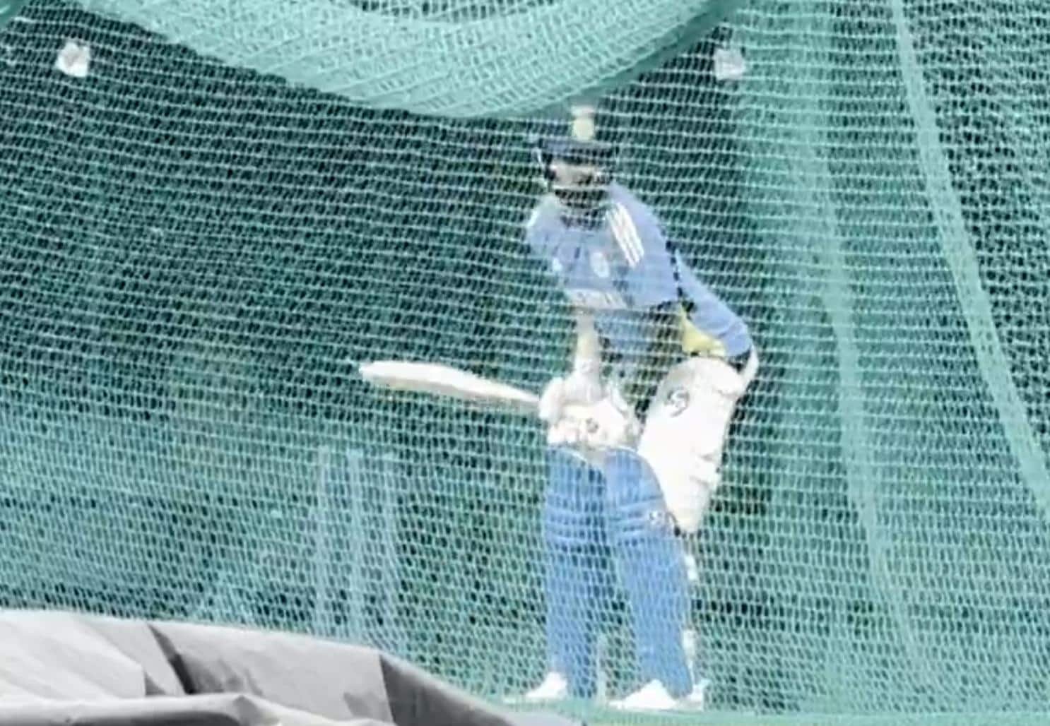 KL Rahul in action during nets [X]
